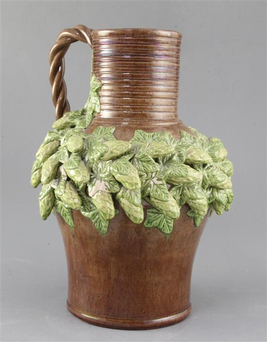 A Rye pottery hops jug, c.1900 height 30cm